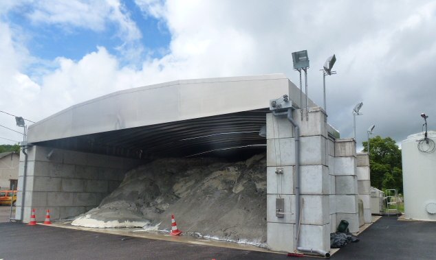 abri a sel toit decouvrable blocs beton lego